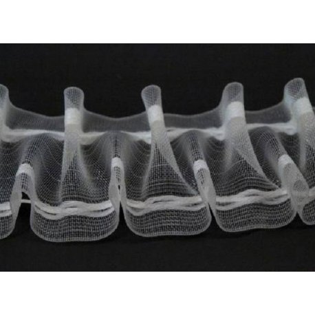 Řasící páska - žabkové řasení 50 mm