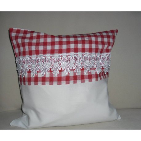 Dekorační polštář bílé plátno