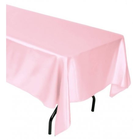 Ubrus saténový bledě růžový