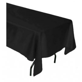Obrus saténový čierny