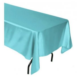 Obrus saténový tyrkys