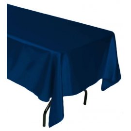 Obrus saténový modrý