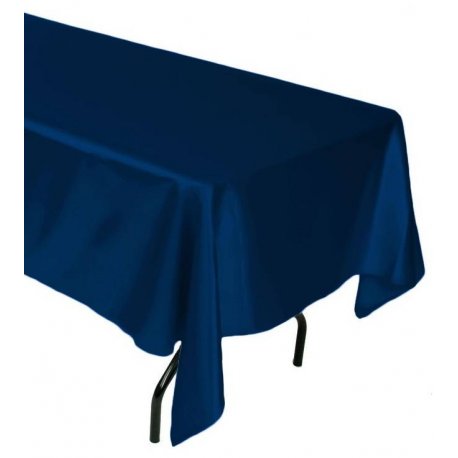 Obrus saténový modrý