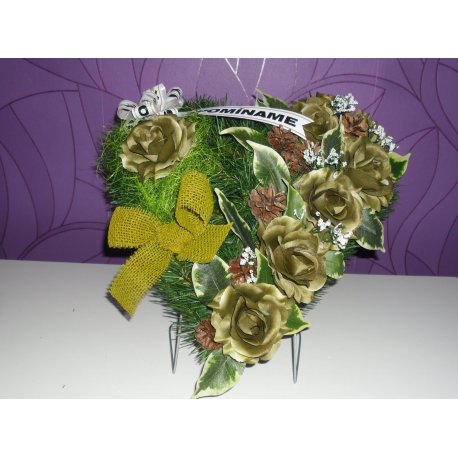 Spomienkový veniec srdce 