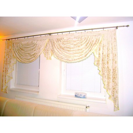 Dekorační komplet Aurel smetanově zlatý