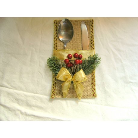 Obal na príbor vianočný 