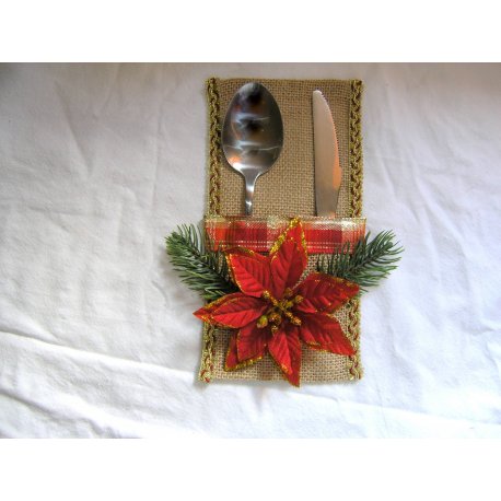 Obal na príbor vianočný 