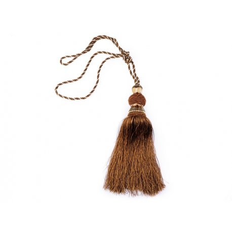 Velký dekorační střapec hnědý