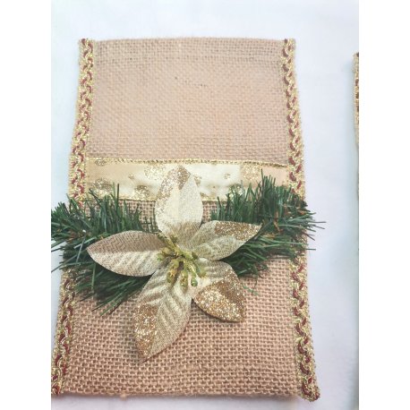 Vianočný obal na príbor 