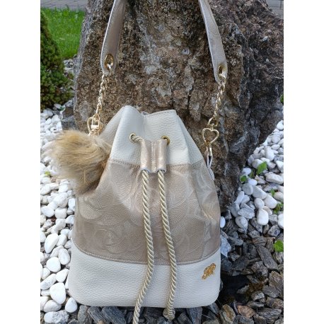 Kabelobatoh béžově zlatý