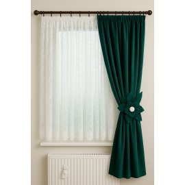 Závěs smaragdový s květem