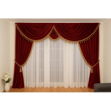 Rubia bordově zlatá