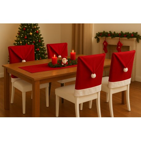 Návlek na stoličku červený II