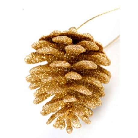 šišky borovicové s glitrami 